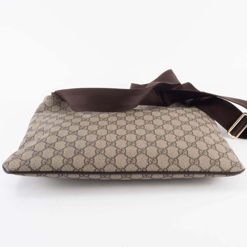 Gucci GG Supreme Shoulder Bag 201446 Beige Crossbody with A4 Storage - Picture 7 of 16